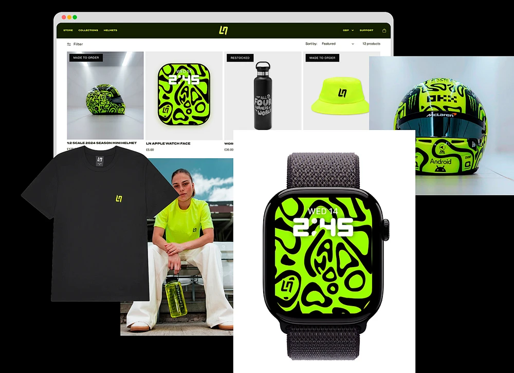 Apple Watch with custom creator designs